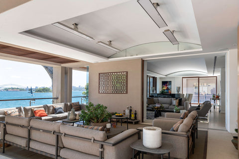 Image of Bromic Platinum Smart-Heat 3400 Watt 208V Infrared Patio Heater White | Platinum 50 in Electric Radiant Heater | BH0320022