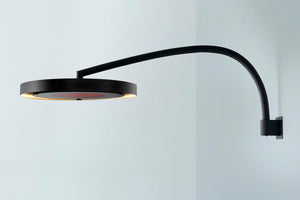 Bromic Eclipse Smart-Heat Outdoor Electric Heater Curved Wall Mount Pole | BH3230006