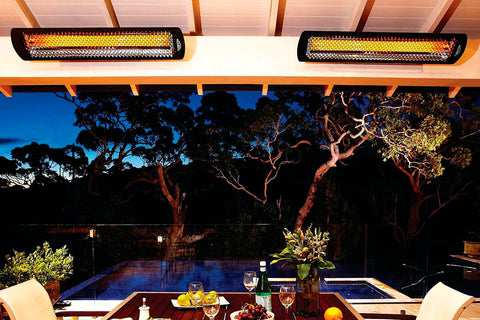 Image of Bromic Tungsten Smart-Heat 4000 Watt 208V Outdoor Electric Patio Heater Black | Tungsten 44 in Radiant Heater | BH0420034