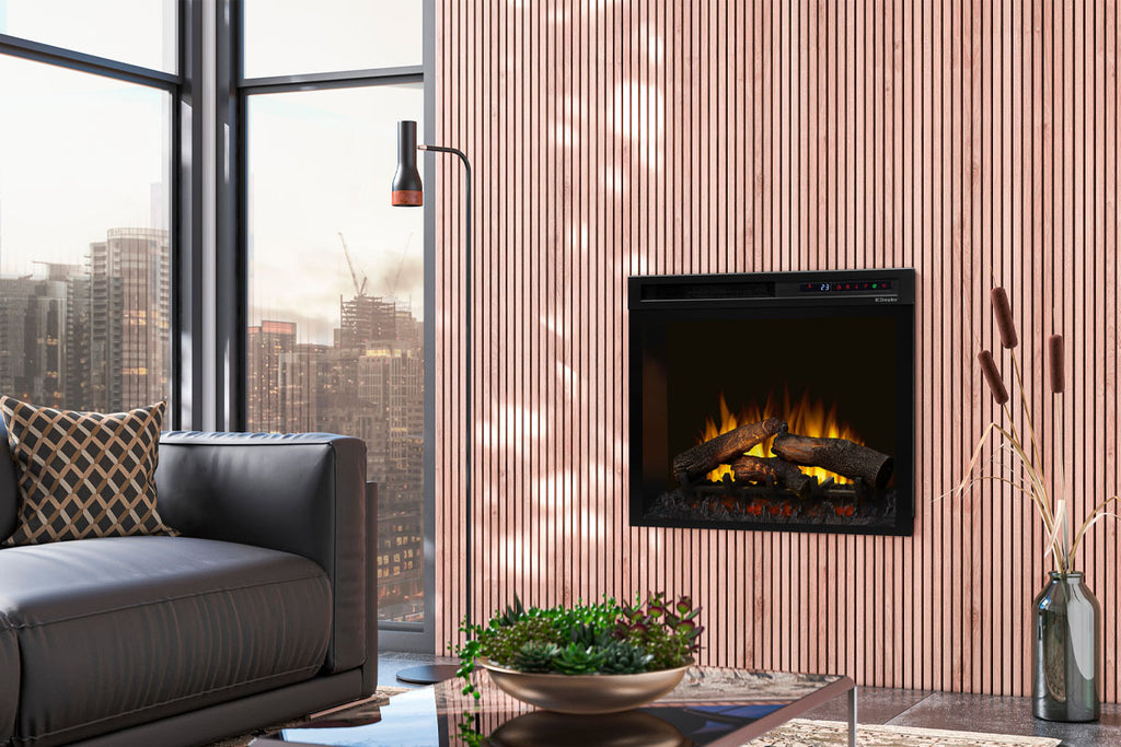 Dimplex 28'' Multi-Fire XHD Plug-In Electric Firebox Insert - Logs | XHD28L