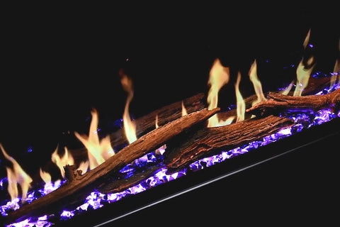 Image of Modern Flames Orion Slim 100 Inch Heliovision Virtual Recessed Wall Mount Electric Fireplace - OR100-SLIM