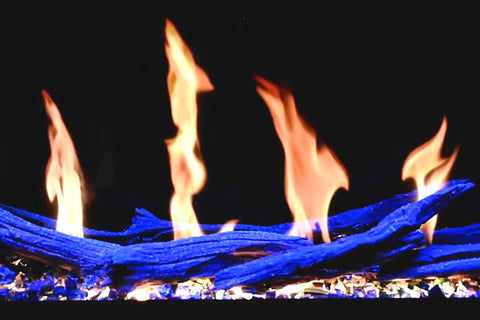 Image of Modern Flames Orion Slim 100 Inch Heliovision Virtual Recessed Wall Mount Electric Fireplace - OR100-SLIM