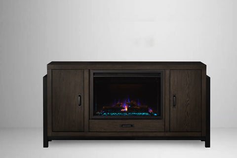 Image of Napoleon Franklin Media Console in Oak | Cineview 30'' Electric Firebox