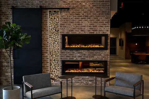 Image of AFireWater Prestige Pro Water Vapor 60'' Built-In Electric Fireplace Insert | Water Mist Electric Fireplace | AWPR-60-150 | Electric Fireplaces Depot