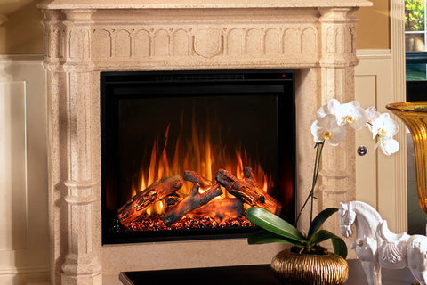 Image of Modern Flames Redstone 36 inch Built In Electric Fireplace Insert | Electric Firebox Heater | RS-3626 | Electric Fireplaces Depot