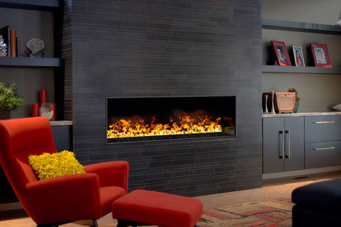 Image of Aquafire Water Vapor 60'' Built-In Electric Fireplace Insert | Water Mist Electric Fireplace | AWA-60-150 | Electric Fireplaces Depot
