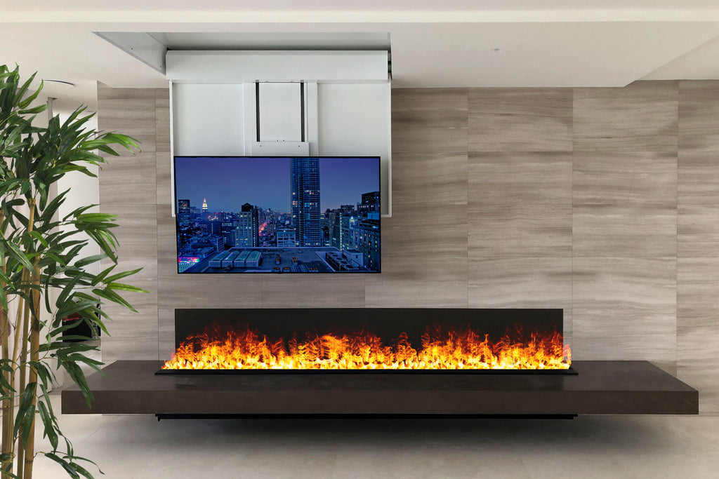 Aquafire Water Vapor 60'' Built-In Electric Fireplace Insert | Water Mist Electric Fireplace | AWA-60-150 | Electric Fireplaces Depot