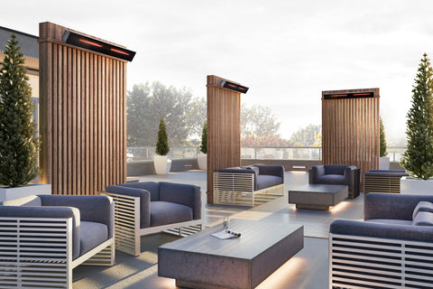 Image of Dimplex DIR 3000W Outdoor Indoor Electric Heater | DIR Infrared Electric Heater | DIR30A10GR