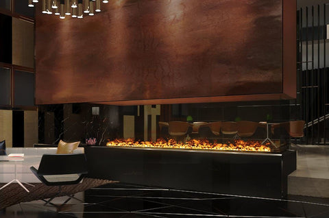 Image of Aquafire Pro AFireWater Prestige Pro Water Vapor 60'' Built-In Electric Fireplace Insert | Water Mist Electric Fireplace | AWPR-60-150 | Electric Fireplaces Depot