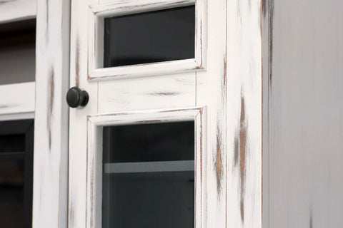 Image of Napoleon Charlotte Media Console in White&Cherry | Cineview 30'' Electric Firebox