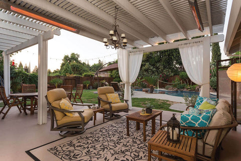 Image of Infratech SL-Series Slimline 4000 Watt 277V Outdoor Electric Heater | Infratech 63 in Electric Radiant Heater | SL4028