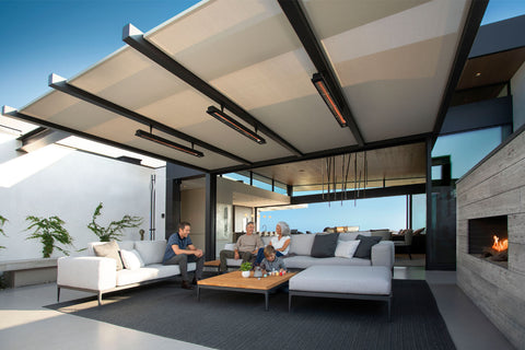 Image of Infratech SL-Series Slimline 4000 Watt 277V Outdoor Electric Heater | Infratech 63 in Electric Radiant Heater | SL4028