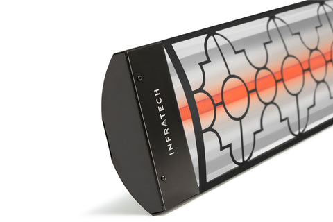 Image of Infratech Motif Mediterranean Single Element Decorative Fascia Kit in Black Finish | BL1S39 BL1S61