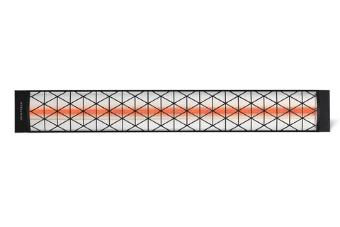 Image of Infratech Motif Contemporary Single Element Decorative Fascia Kit in Black Finish | BL1S39 BL1S61