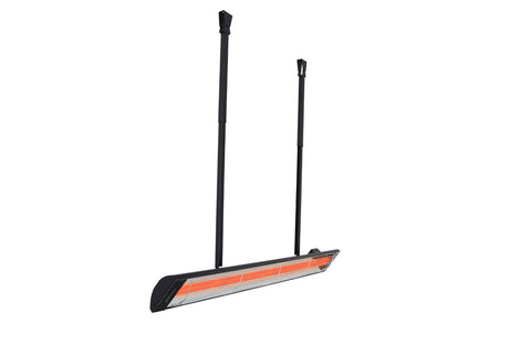 Image of Infratech C-Series CD-Series Adjustable Mounting Drop Pole in Black Finish | Infratech Drop Pole Kit | 13-1246BL