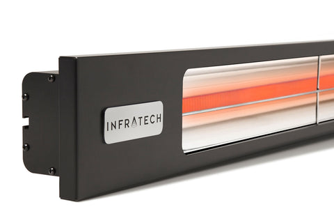 Image of Infratech SL-Series Slimline 3000 Watt 240V Outdoor Electric Heater | Infratech 63 in Electric Radiant Heater | SL3024BL