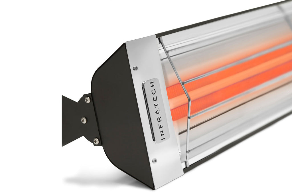 Infratech WD Double Element Outdoor Infrared Electric Heater | Infratech WD Radiant Heater Black