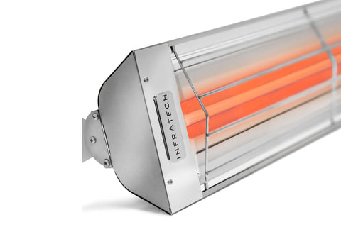 Image of Infratech WD Double Element 6000 Watt 277V Outdoor Infrared Electric Heater | Infratech WD 61 1/4 in Radiant Heater | WD6027SS