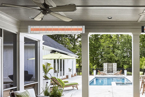 Image of Infratech Motif Craftsman Double Element Decorative Fascia Kit in Stainless Steel Finish | SS2D39 SS2D61