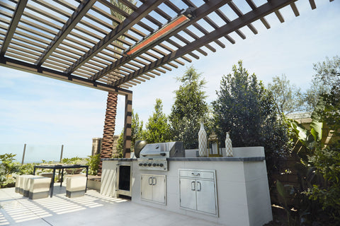 Image of Infratech WD Double Element 3000 Watt 480V Outdoor Infrared Electric Heater | Infratech WD 33 in Radiant Heater | WD3048