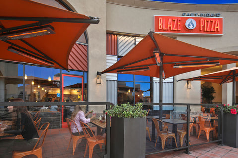 Image of Infratech SL-Series Slimline 1600 Watt 120V Outdoor Electric Heater | Infratech 30 in Electric Radiant Heater | SL1612