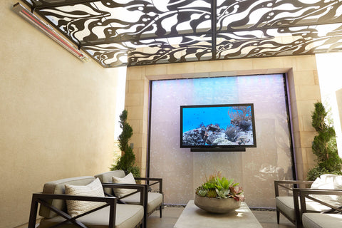 Image of Infratech SL-Series Slimline 1600 Watt 240V Outdoor Electric Heater | Infratech 30 in Electric Radiant Heater | SL1624