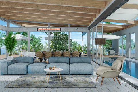 Image of Infratech Motif Traditional Single Element Decorative Fascia Kit in Black Finish | BL4S39 BL4S61