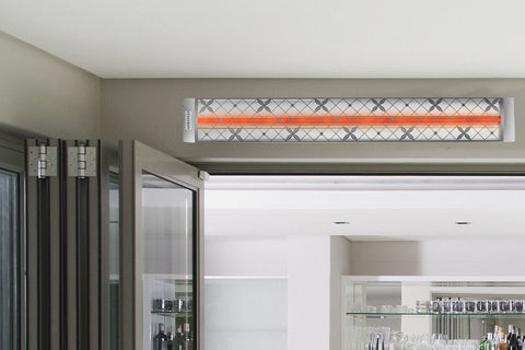 Image of Infratech Motif Traditional Single Element Decorative Fascia Kit in Stainless Steel Finish | SS4S39 SS4S61