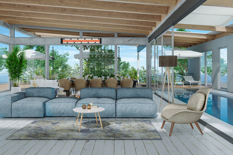 Image of Infratech Motif Traditional Double Element Decorative Fascia Kit in Black Finish | BL4D39 BL4D61