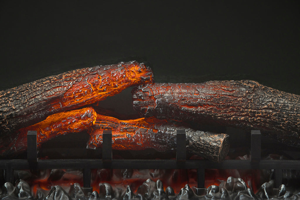 Dimplex 33 Inch Multi-Fire XHD Electric Firebox Insert with Logs - Dimplex XHD33L Plug-In Electric Fireplace