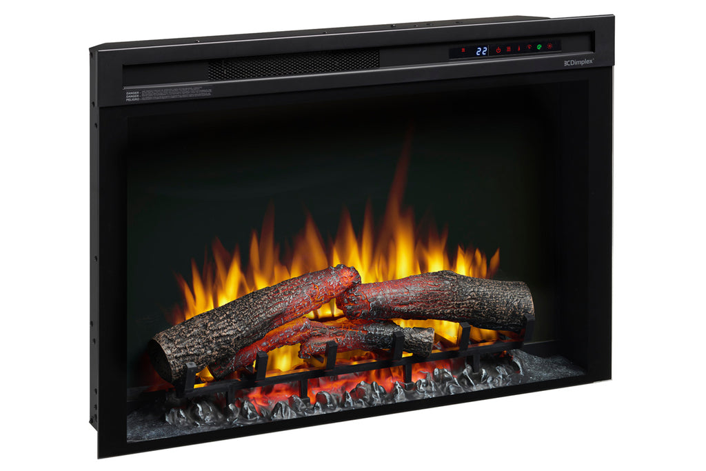 Dimplex 33 Inch Multi-Fire XHD Electric Firebox Insert with Logs - Dimplex XHD33L Plug-In Electric Fireplace