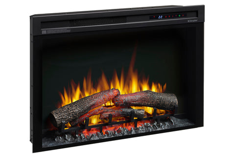 Image of Dimplex 33 Inch Multi-Fire XHD Electric Firebox Insert with Logs - Dimplex XHD33L Plug-In Electric Fireplace