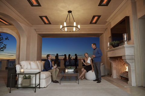 Image of Infratech WD Double Element 3000 Watt 240V Outdoor Infrared Electric Heater | Infratech WD 33 in Radiant Heater | WD3024