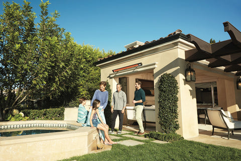 Image of Infratech SL-Series Slimline 2400 Watt 277V Outdoor Electric Heater | Infratech 30 in Electric Radiant Heater | SL2427