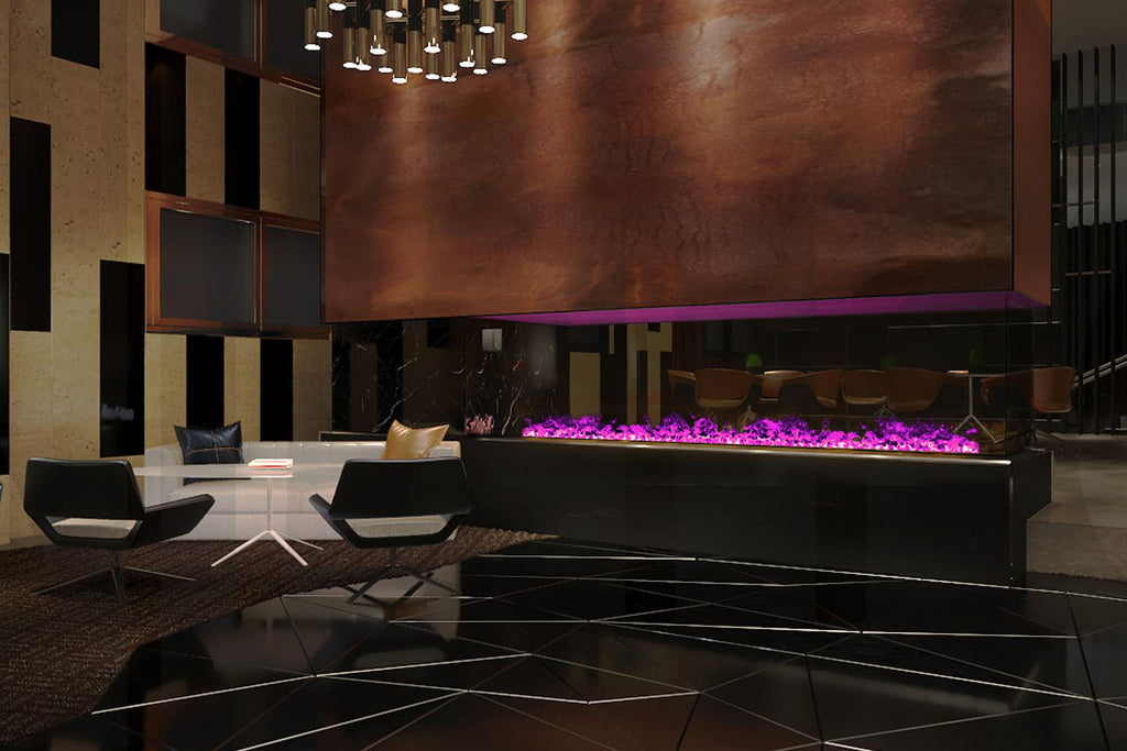 AFireWater Prestige Pro Water Vapor 20'' Built-In Electric Fireplace Insert | Water Mist Electric Fireplace | AWPR-20-50 | Electric Fireplaces Depot