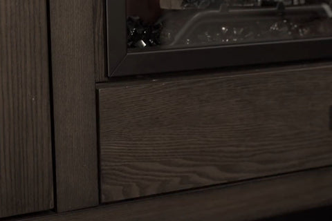 Image of Napoleon Franklin Media Console in Oak | Cineview 30'' Electric Firebox