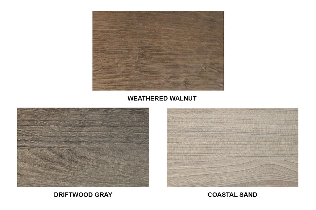 Modern Flames Allwood Wall System in Weathered Walnut with Spectrum Slimline 60 in Electric Fireplace | AFWS-WW Walnut Color Template