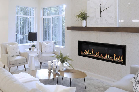 Image of Modern Flames Orion Slim 100 Inch Heliovision Virtual Recessed Wall Mount Electric Fireplace - OR100-SLIM