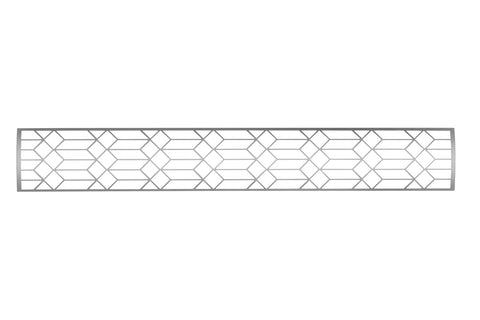 Image of Infratech Motif Craftsman Double Element Decorative Fascia Kit in Stainless Steel Finish | SS2D39 SS2D61