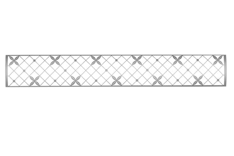 Image of Infratech Motif Traditional Single Element Decorative Fascia Kit in Stainless Steel Finish | SS4S39 SS4S61