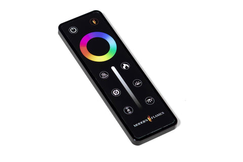 Image of Modern Flames Landscape Pro 94'' 3-Sided Electric Fireplace Wall Mount Studio Suite Mantel in White | WMC80LPMRTF | Electric Fireplaces Depot