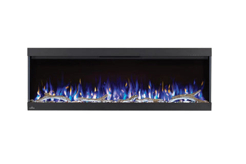 Image of Napoleon Trivista Pictura 60 in 3-Sided Wall Mount Electric Fireplace | Surface Mount Electric Fireplace | NEFL60H-3SV