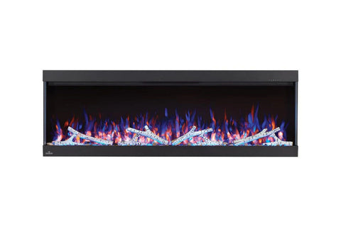 Image of Napoleon Trivista Pictura 60 in 3-Sided Wall Mount Electric Fireplace | Surface Mount Electric Fireplace | NEFL60H-3SV