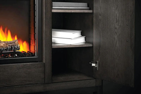 Image of Napoleon Franklin Media Console in Oak | Cineview 30'' Electric Firebox