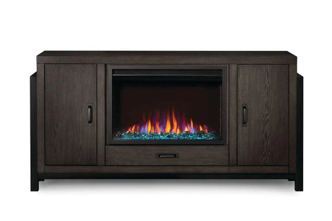 Image of Napoleon Franklin Media Console in Oak | Cineview 30'' Electric Firebox