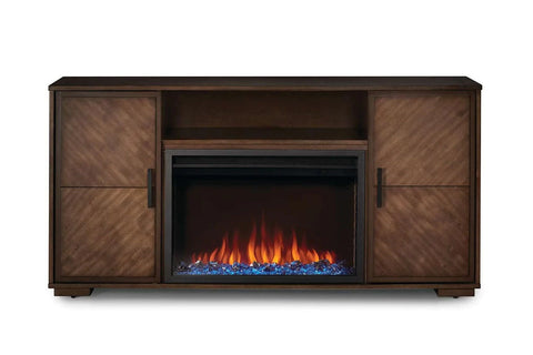 Image of Napoleon Hayworth Media Console in Mahogany | Cineview 30'' Electric Firebox
