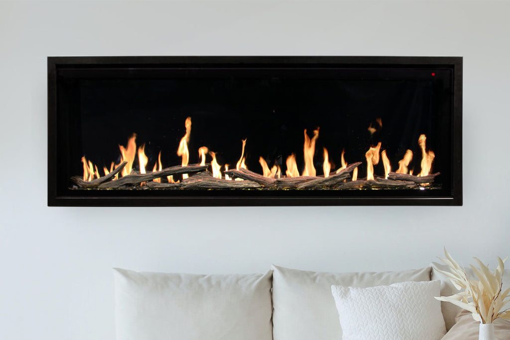 Modern Flames Orion Slim 52 Inch Heliovision Virtual Recessed Wall Mount Electric Fireplace - OR52-SLIM