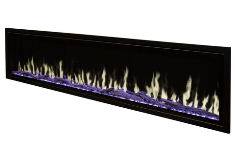 Image of Modern Flames Orion Slim 60 Inch Heliovision Virtual Recessed Wall Mount Electric Fireplace - OR60-SLIM