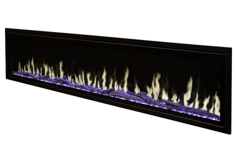 Image of Modern Flames Orion Slim 100 Inch Heliovision Virtual Recessed Wall Mount Electric Fireplace - OR100-SLIM