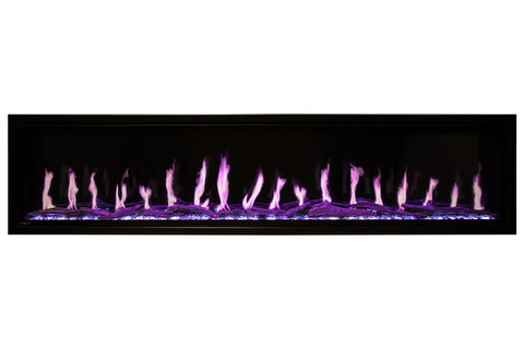 Image of Modern Flames Orion Slim 100 Inch Heliovision Virtual Recessed Wall Mount Electric Fireplace - OR100-SLIM